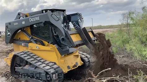 skid steer digging mesquit|mesquite grubbing.